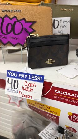 Coach Signature Card Case Wallet