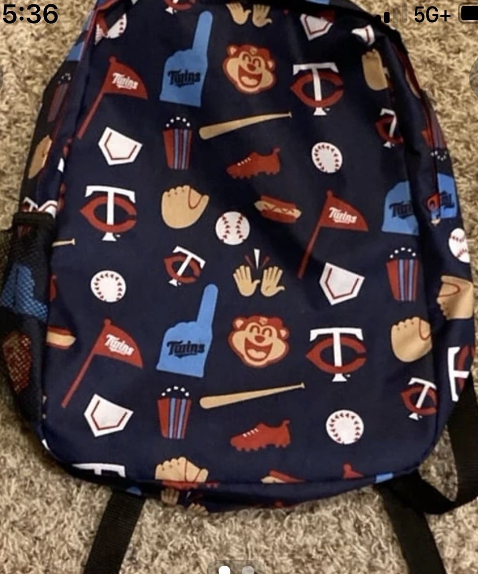 MLB Minnesota Twins Backpack New In Excellent Condition