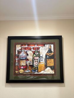 Framed Bar Still Life Art Print