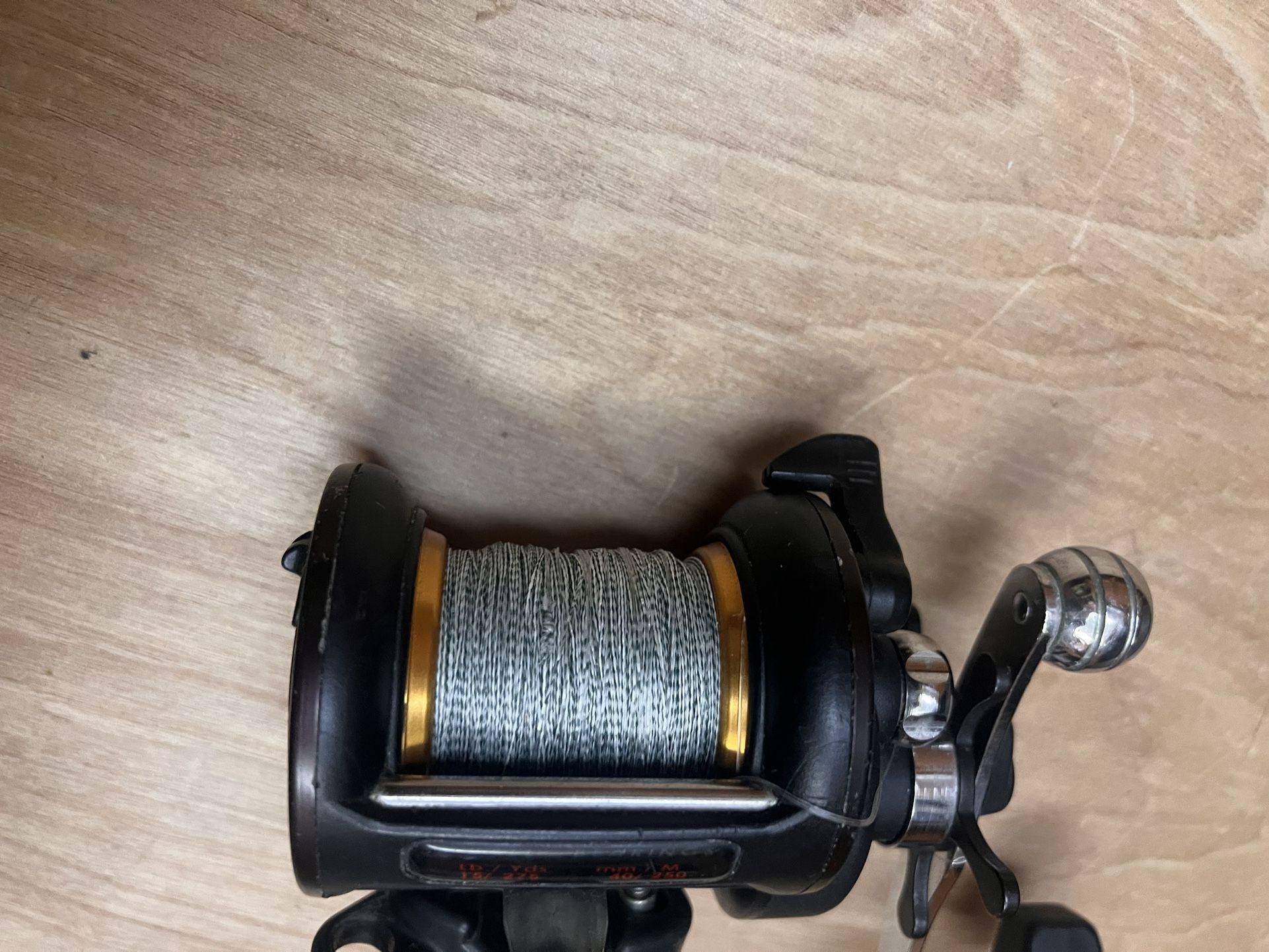 Penn 525 Mag Saltwater Fishing Reel, 35 Lb Braid, Calico Bass, Yellowtail, Tuna