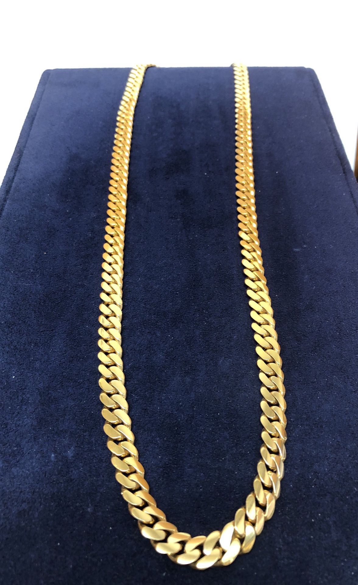Heavy Miami Style Gold Chain Cuban Link 14 Karat