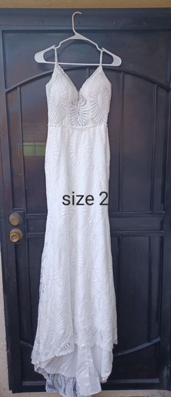 White formal dress