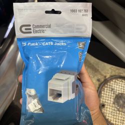 Cat-6 Jack in White (25-Pack)