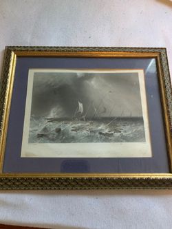 Raft in a Squall print