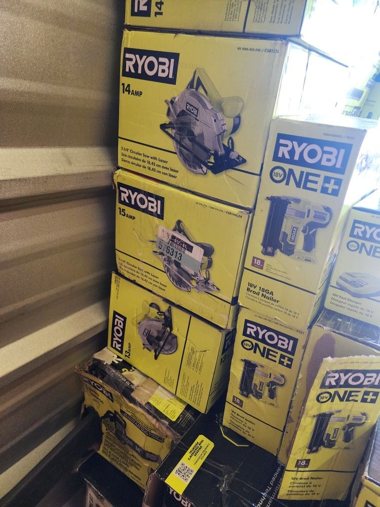 Ryobi Tools All BOX Open