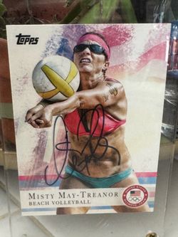 Signed Misty May-Treanor 2012 Topps Olympic Card – Beach Volleyball Legend