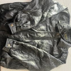 XL Leather Coat 