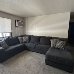 gray 3 piece sectional 