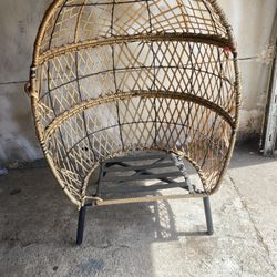 Vintage Wicker Animal Chair, Bed 