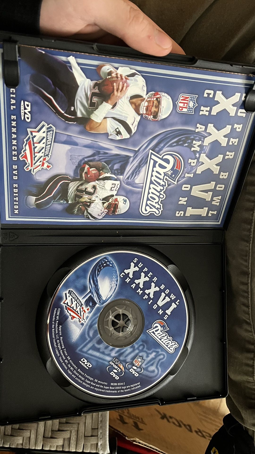 Super Bowl XXXVI (VHS, 2002) New England Patriots for Sale in Providence,  RI - OfferUp