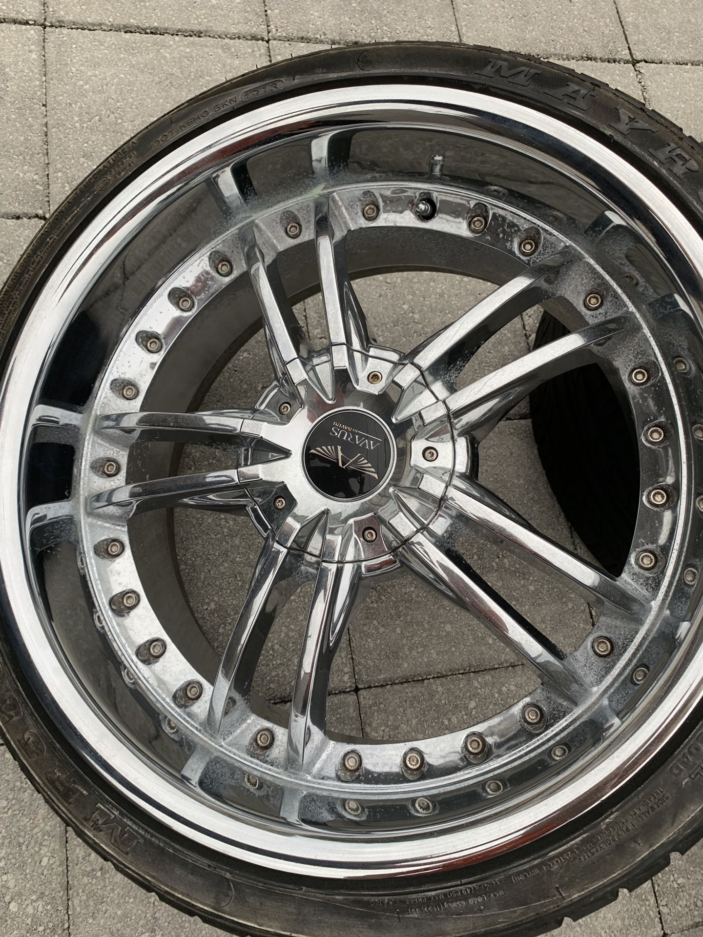 4 19” Avarus Av3 Staggered wheels (chrome)