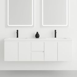 Bathroom vanity floating