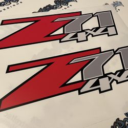 CHEVY Z71 4X4 BED DECALS_STICKERS
