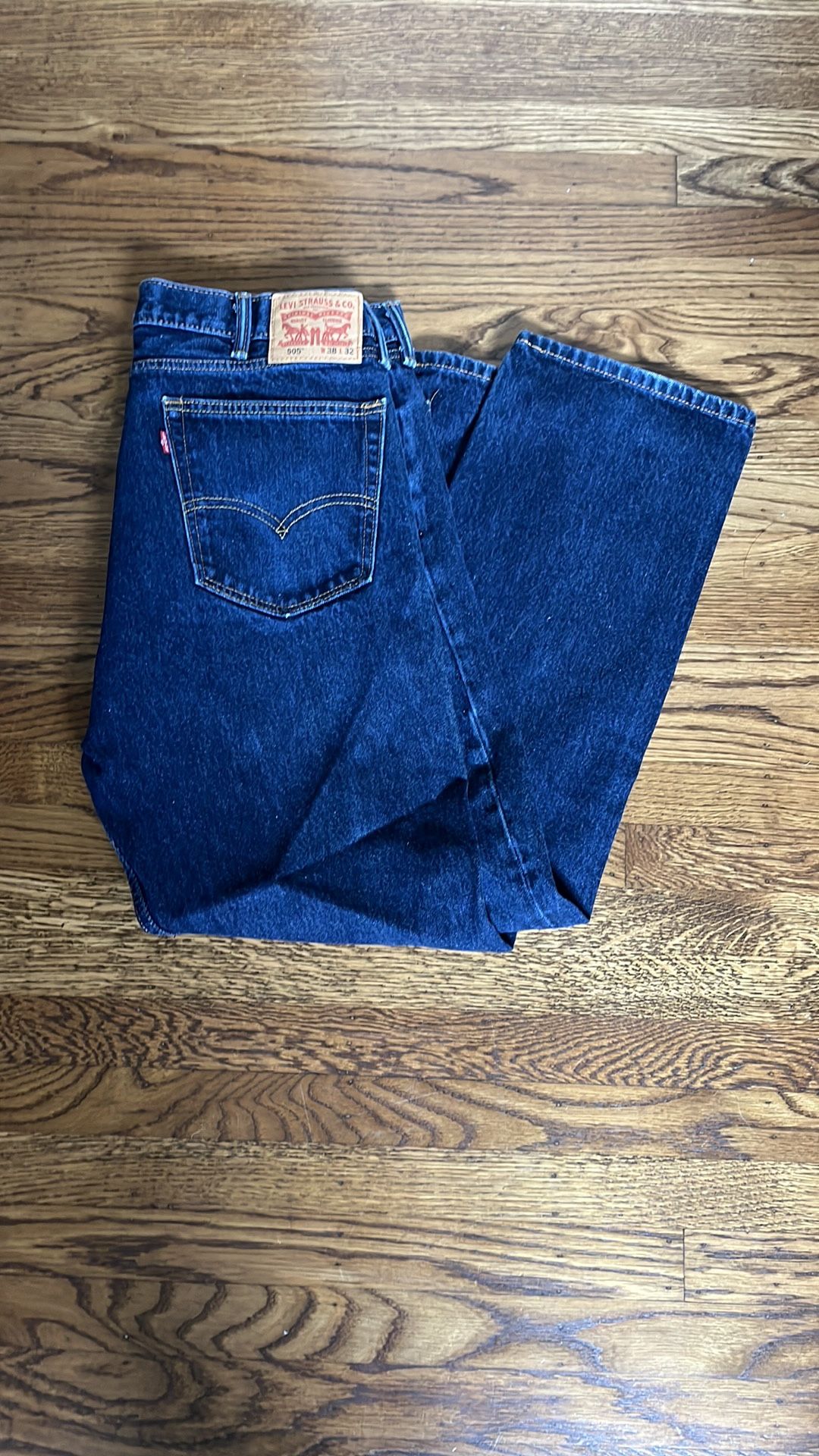 Levi 505 Blue Jeans 38x32, Excellent Condition