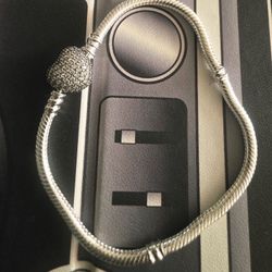 Pandora Pavè Heart Bracelet Sz 19, 20, 21