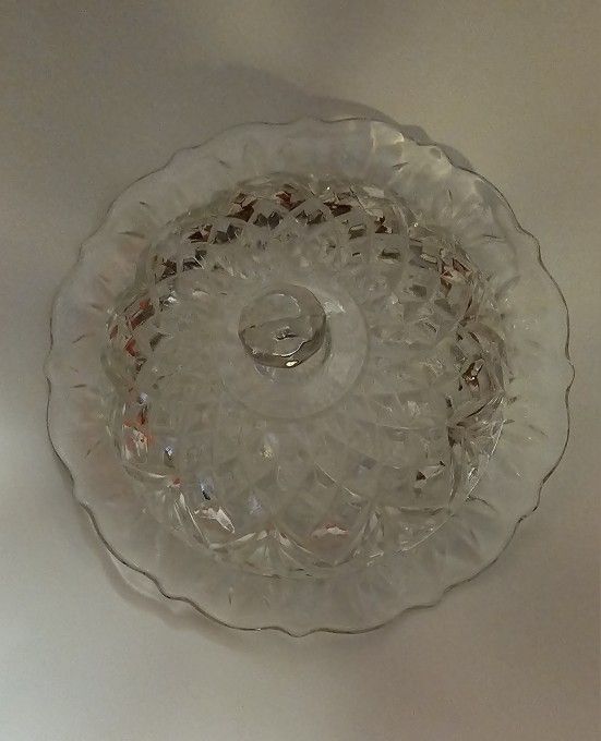 Vintage Glass Butter Dish