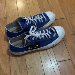 Blue Converse x Comme des Garçons PLAY Chuck 70 sneakers