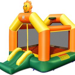 Kids Inflatable Bounce Jumping Castle House With Slide Without Blower NP10398