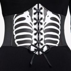 Skeleton Rib Cage Underbust Corset
