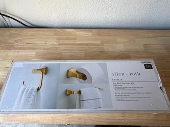 Allen + Roth Chesler 3-Piece Bath Hardware Kit Gold