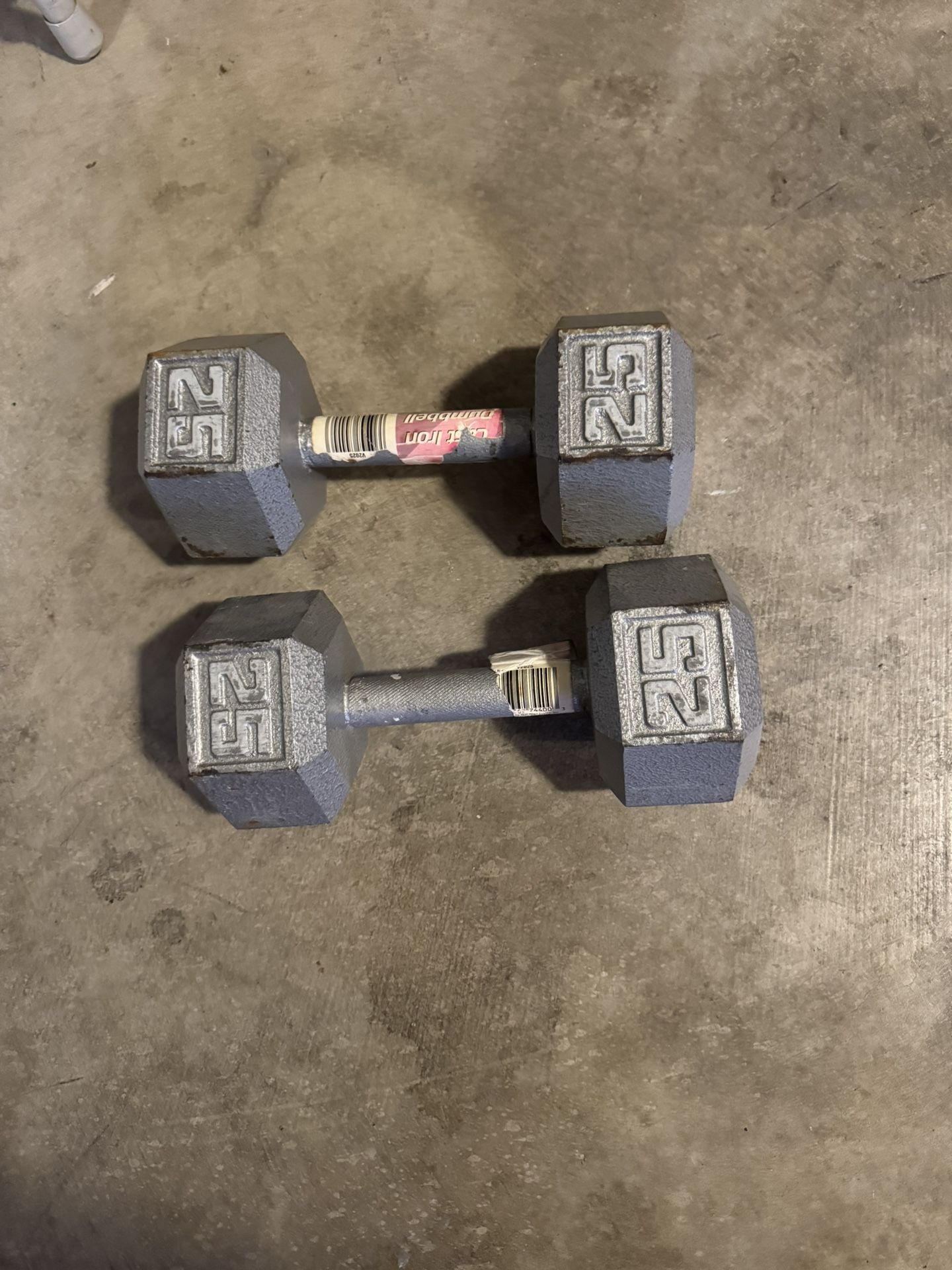 25 Pound Dumbbells $50