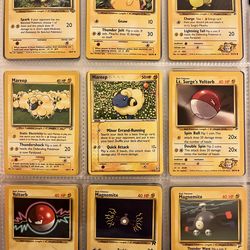 90 Vintage Pokémon Cards Near Mint (Bundle 10)