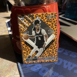 2024-25 Stephon Castle Haunted Hoops NBA Orange Pumpkin Tribute Rookie RC 294 And Anthony Black spider Holo