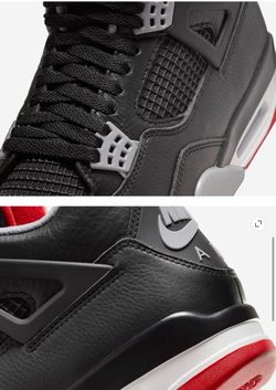 Air Jordan 4 Retro Bred Reimagined Sneakers size 11