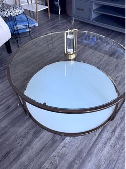Glass & gold  coffee table