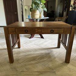 Wood Desk/Table with Drawers *FREE*