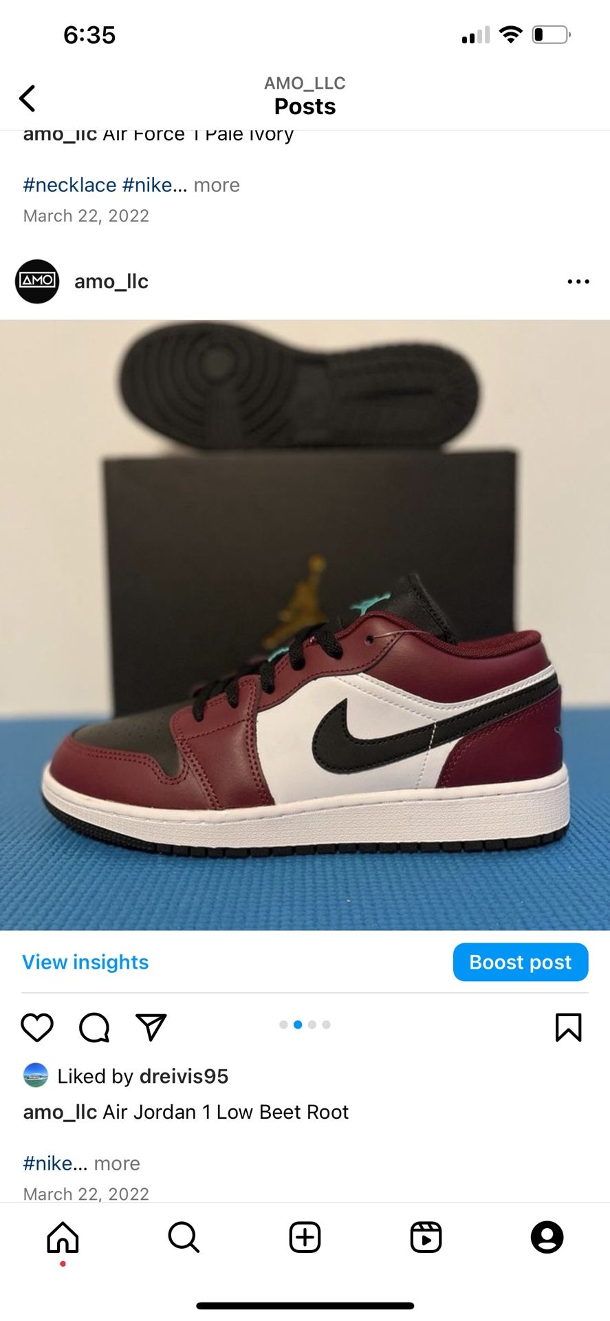 New Nike Air Jordan Low Best Size 6Y and 7Y New In Box