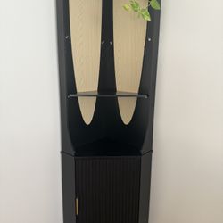 Fluted Corner Bar Cabinet