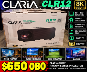 CLARIA CLR12 Rhayon series 8K Smart Laser Projector