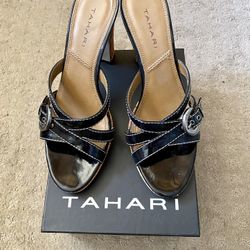 Tahari Womens Shoes Sandals Heels Size 8 - Black