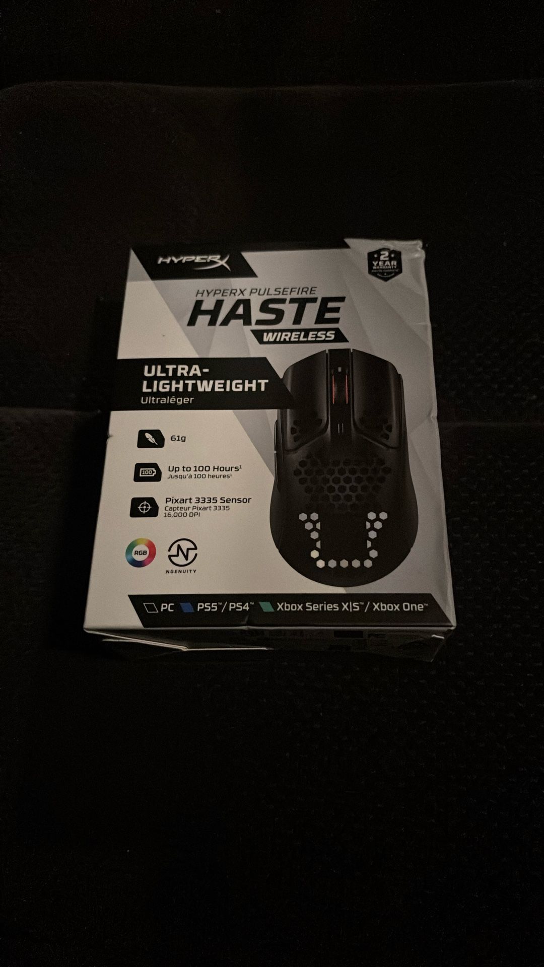hyperx pulsefire haste wireless