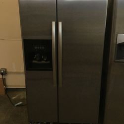 Stainless Steel Whirlpool Side By Side Refrigerator 