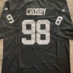 Raiders Maxx Crosby Jersey Mens Black Home 98