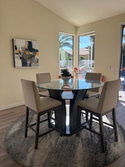High Top Table  and round carpet