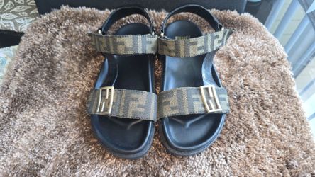 Fendi FF Logo Sandals size 35