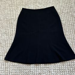 Ann Taylor 0 Petite Professional Black Skirt 