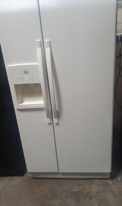 Roper Side-by-Side White Refrigerator
