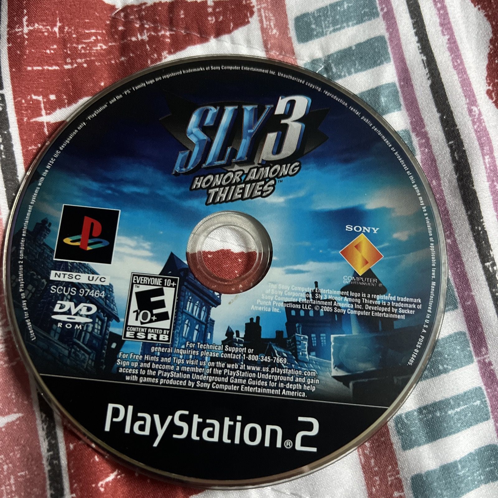 Sly 3 Honor Among Thieves PlayStation 2 Disc Only
