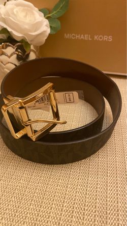 Authentic Michael Kors Brown Monogram belt Large