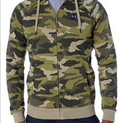Under armour camo zip up hoodie NWT