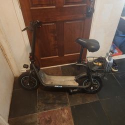 Gyroor 450w Electric Scooter w/ Seat & Basket