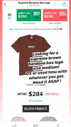 Looking for supreme bandana box logo medium