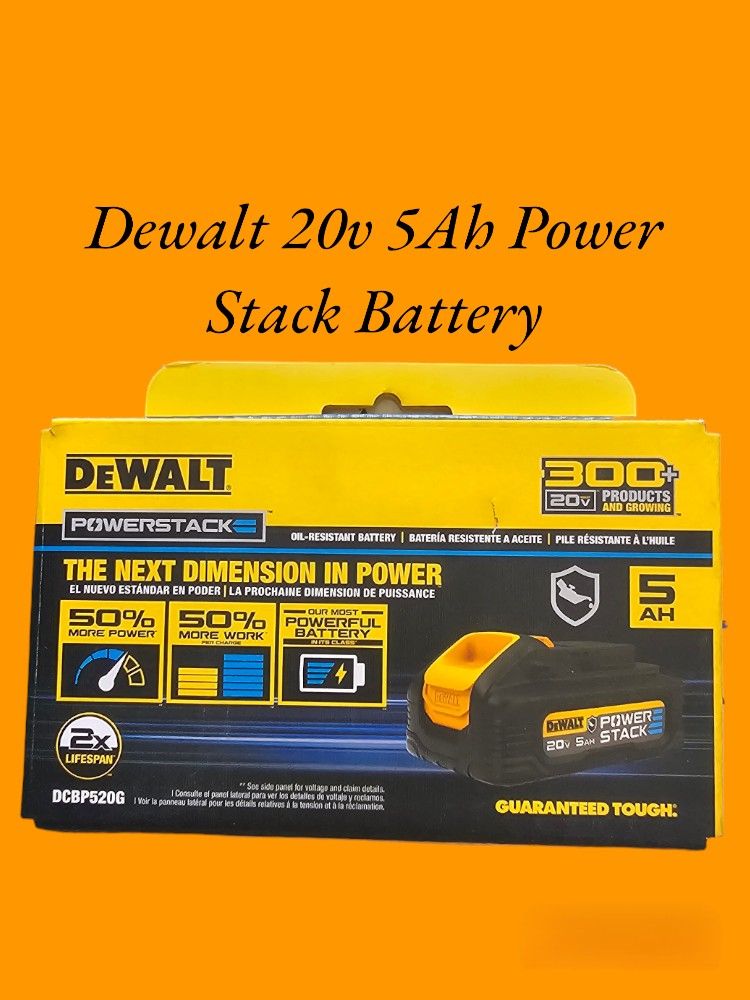 Dewalt 20v 5Ah Power Stack Battery