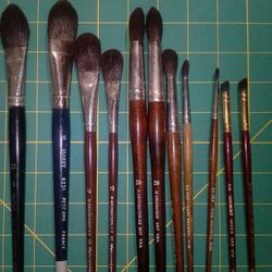 Vintage Squirrel Hair Mop Brushs