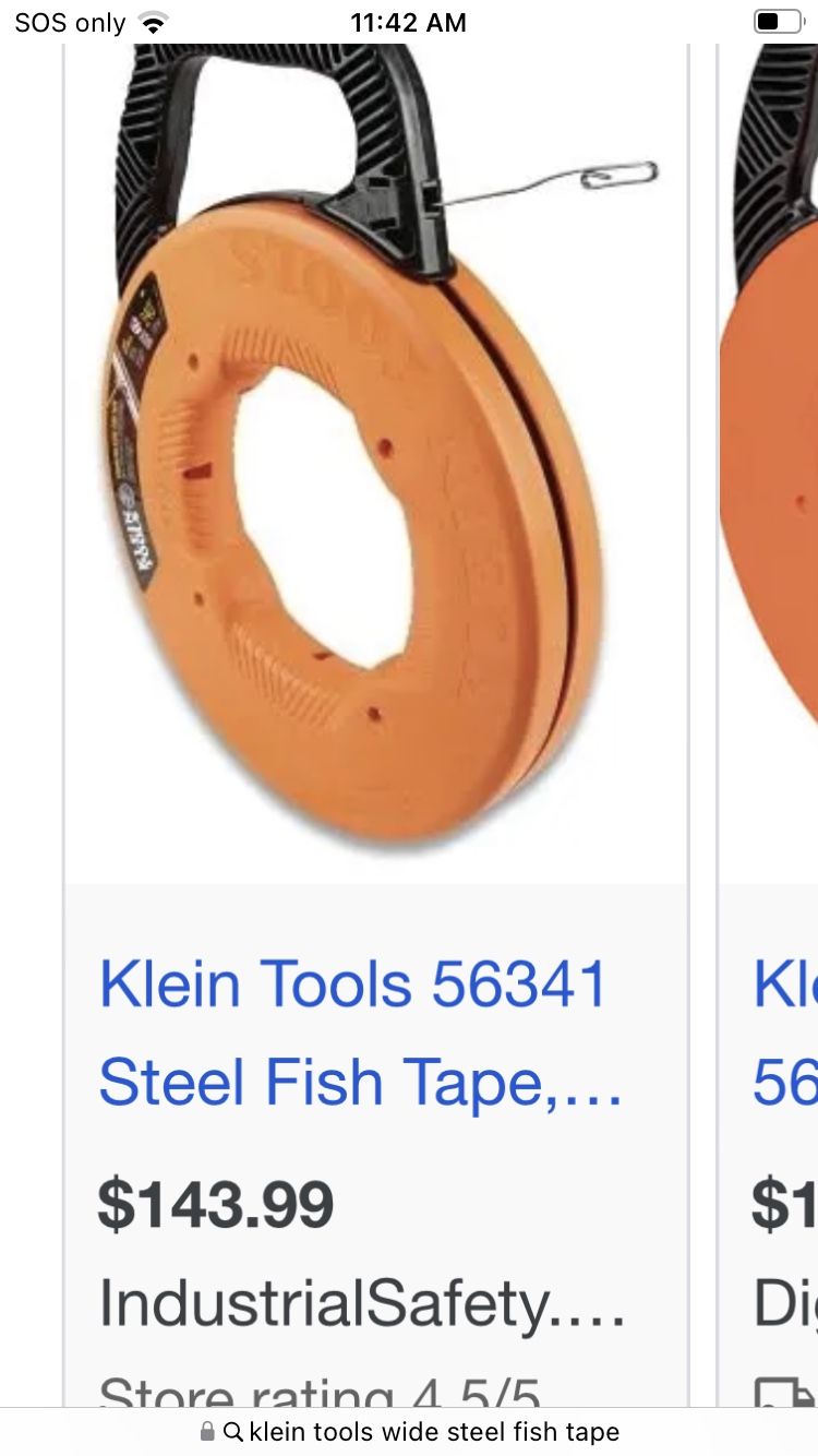 Wide Steel Fish Tape