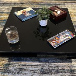 Square Black Coffee Table